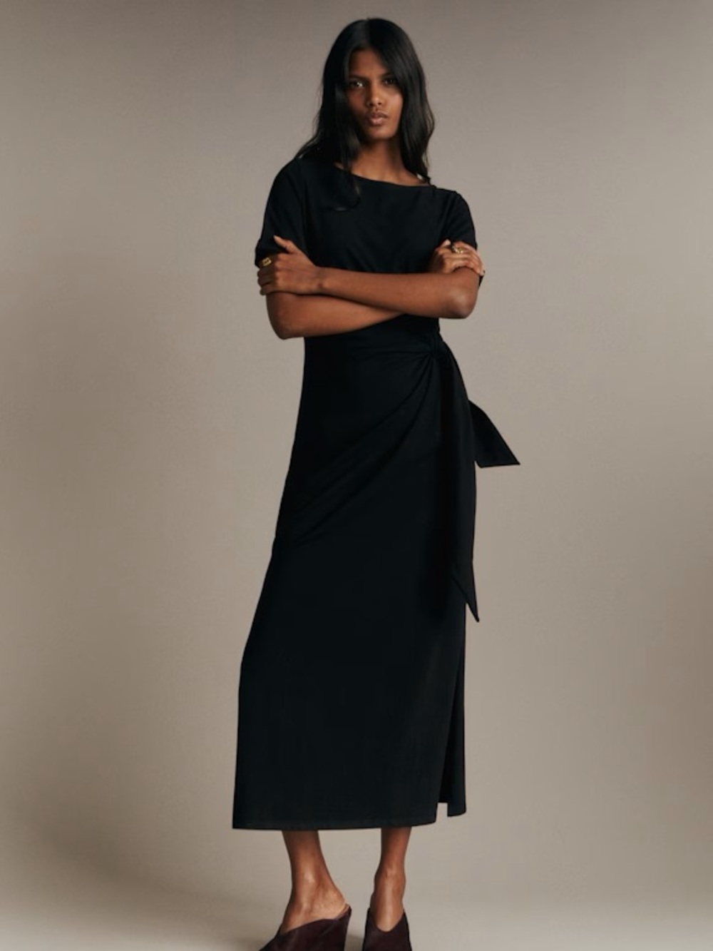 Sezane Black Pippa Dress